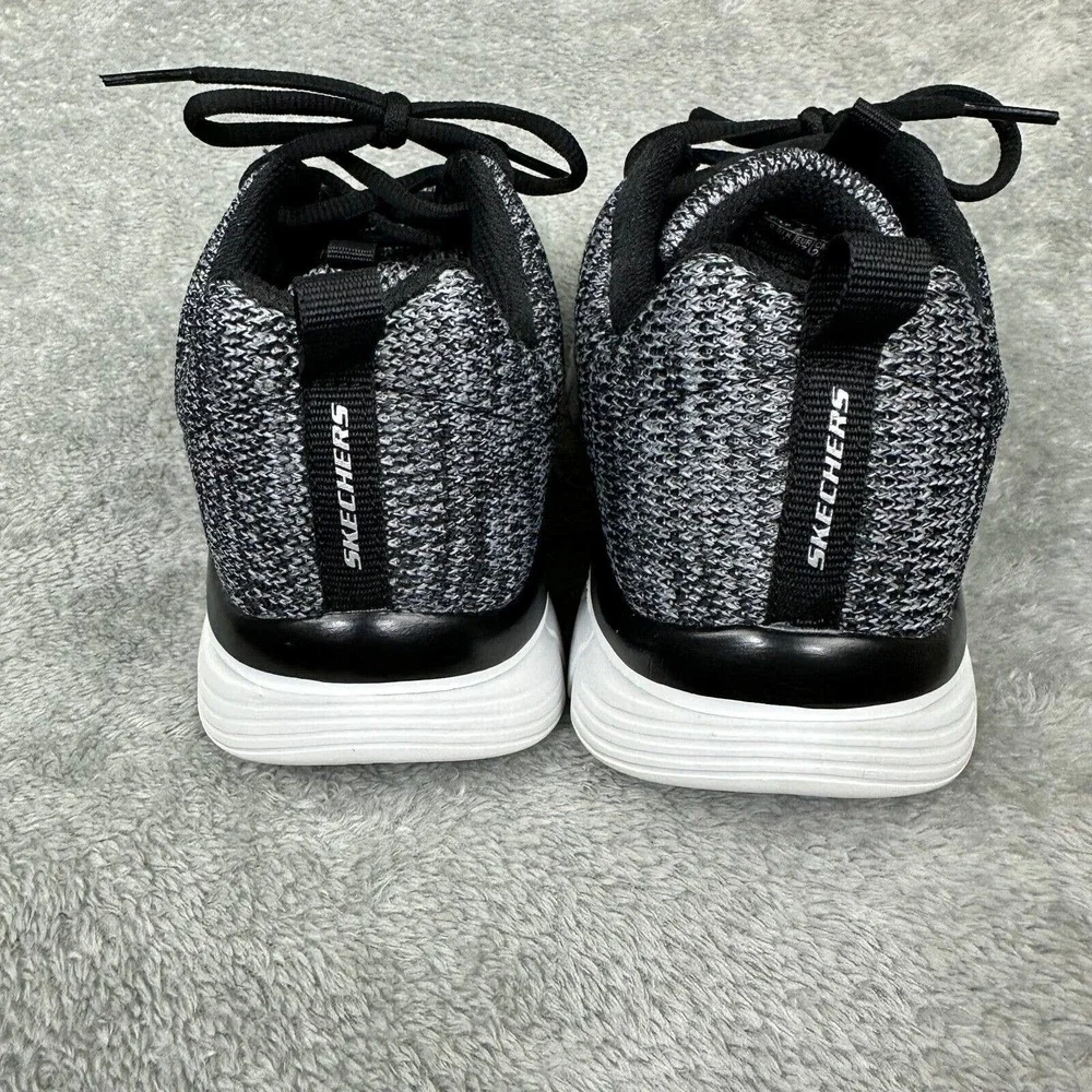 Skechers Women's Black Knit Low Top‎ Lace Up Athletic Sneakers Size 7